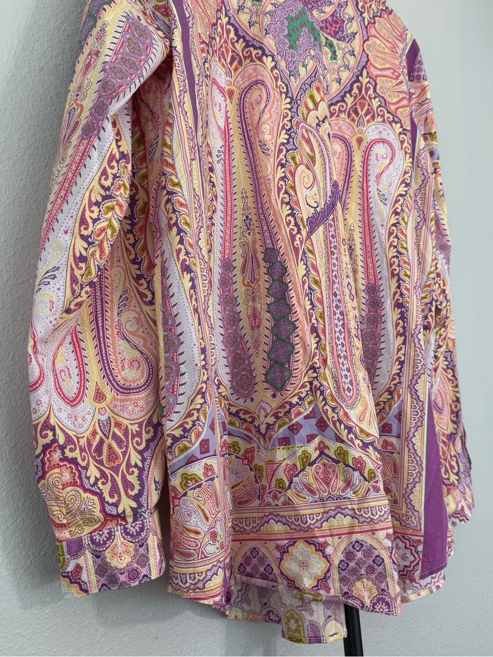 Etro Paisley Button Down Blouse Multicolor Made in Italy Women  IT 50 Size XL - Picture 13 of 13